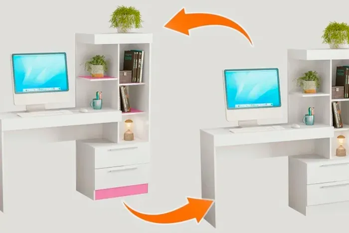 Mesa off com livreiro nt 2010