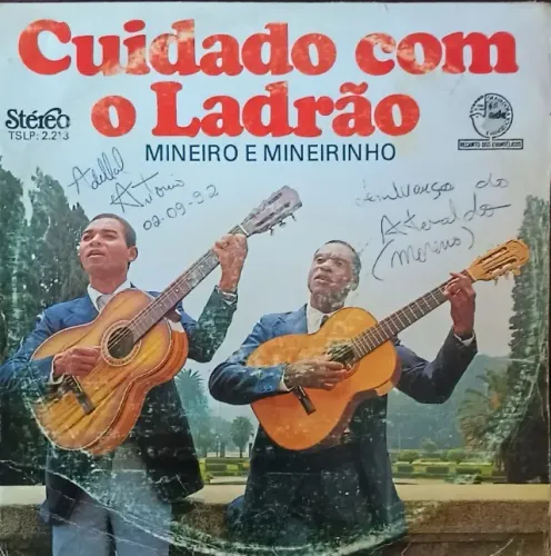 Lp Disco De Vinil Gospel Evangélico - Mineiro e Mineirinho - Cuidado com o ladrão