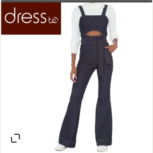 DRESS TO macacão jeans
