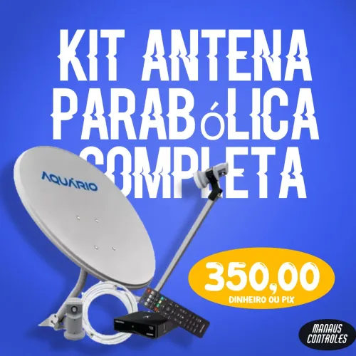 Kit Antena Parabólica Completa Promoção 