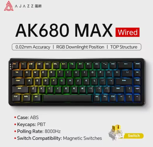 Teclado Ajazz ak680 Black 