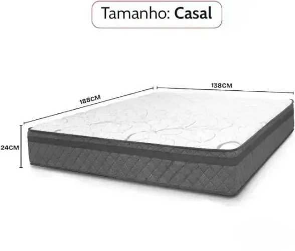 Colchão extra firme D28 casal (138x188x24)