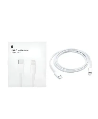 Cabo Tipo C 1 Metro Iphone Original Apple Usb-c Lightning Branco