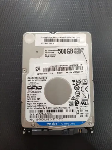 HD Interno WD Blue 500GB SATA 6Gb/s