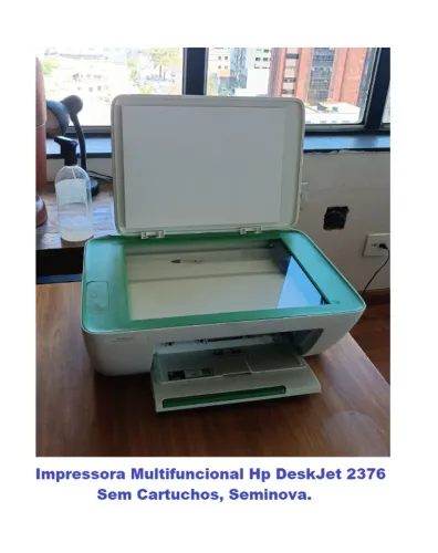 Impressora Multifuncional Hp DeskJet 2376, Sem Cartuchos, Seminova.