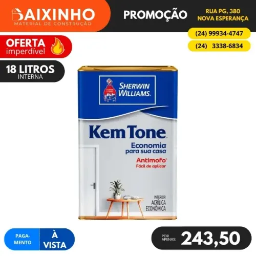 Tinta Acrílica 18 Litros KemTone