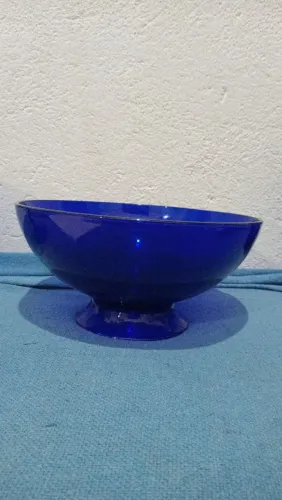 Fruteira Azul cobalto 3 peças