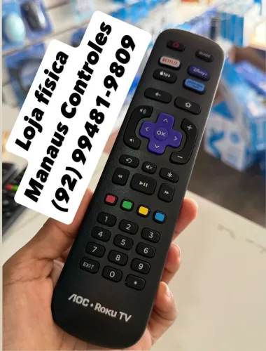 Controle Roku TV AOC original 