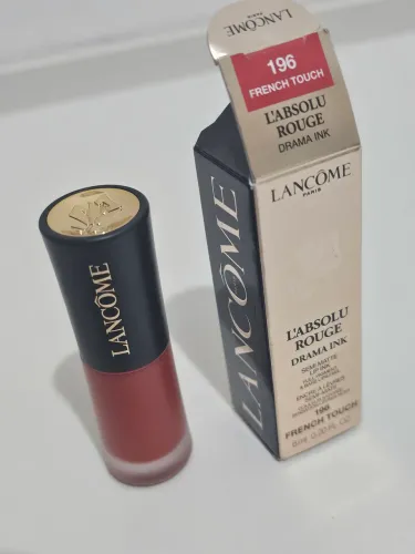Batom Lancôme L'Absolu Rouge Drama Ink 196 French Touch Original NOVO
