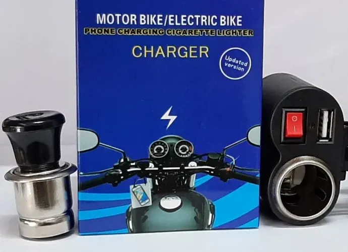 Carregador Celular p/ Motos com acendedor cigarros