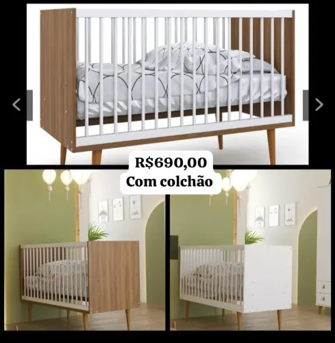 Berço com colchão 