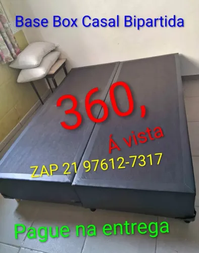 Base Box Casal Bipartida 138x188(Pague na entrega)