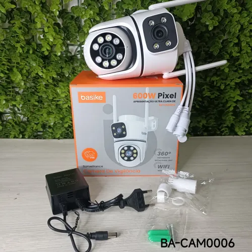 CÂMERA DE SEGURANÇA WIFI (DUAS CÂMERAS, RESISTENTE A ÁGUA)