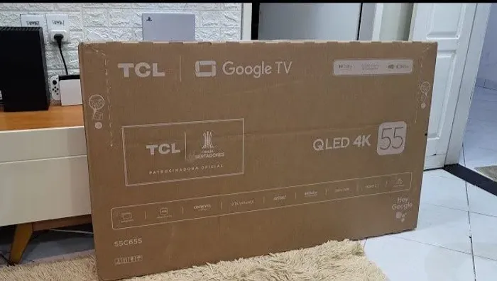 TV Smart TCL 55" 4K QLED NOVA com a Caixa + Nota Fiscal na Garantia 