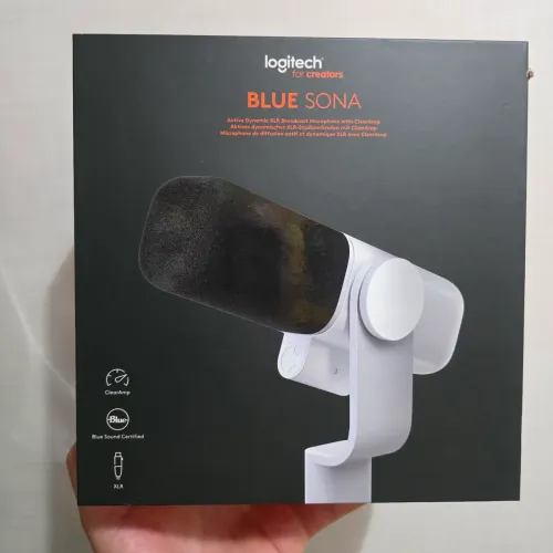 Microfone Logitech Blue Sona Active Dynamic XIr Broadcast Branco (Envio Olx Pay)