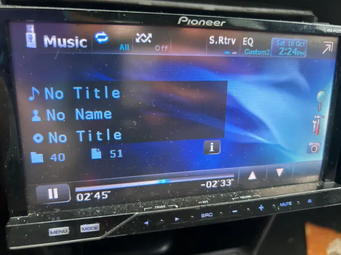 DVD pioneer 2 din com bluetooth. Instalado 