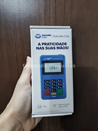 Máquininha de cartão Point Mini Chip  - Chip 2G e Wi-fi -  Mercado pago