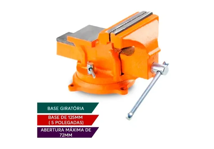 Morsa de Bancada N5 Base Giratória   