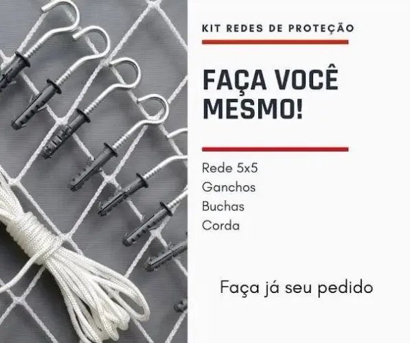 Kit rede de proteção completo