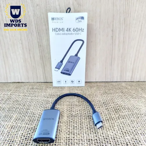 Cabo Adaptador Tipo-C Para Hdmi Fêmea 4k