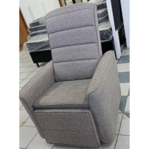 Poltrona Reclinável Confortável dellare linho cinza -ENTREGA HOJE !!!