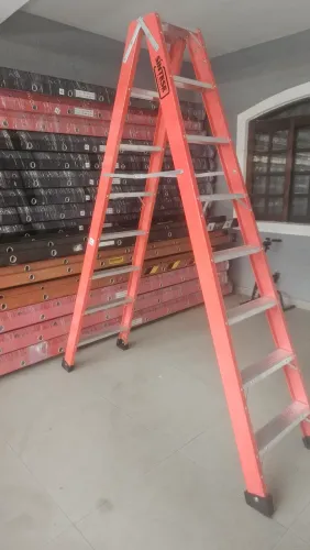 Escada tesoura Acesso Duplo 8 degraus e 9 degraus