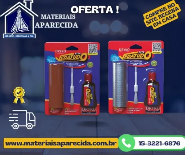 Kit Fita Asfaltica 10x1m + Prime Dryko