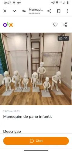 Manequins infantis de tecido flex