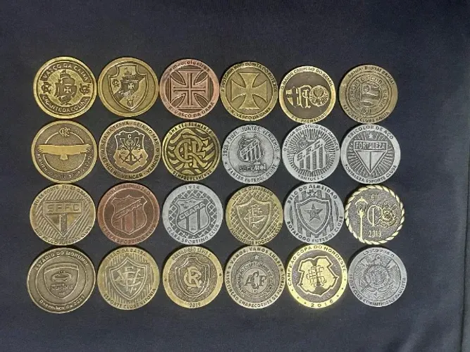 Coleção medalhas clubes