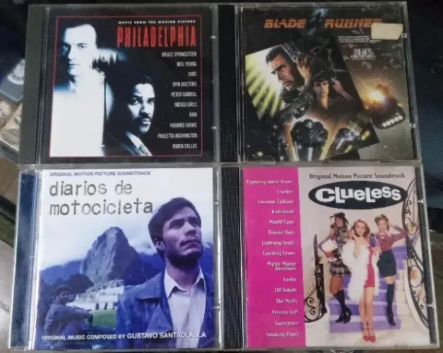 Lote 4 CD's - Trilha Sonora Filmes - Philadelphia, etc