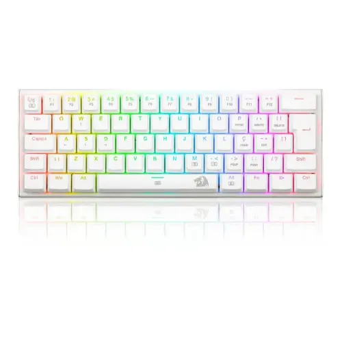 Teclado Mecânico Redragon Anivia Branco Switch Blue