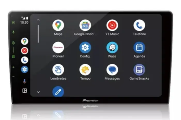 Central Multimidia Pioneer 9" DMH-AP6650BT tela 9 pol Android Auto, Apple Carplay, Youtube