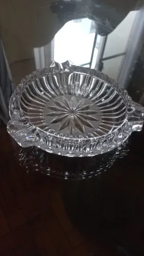 Cinzeiro cristal bohemia estrelinha