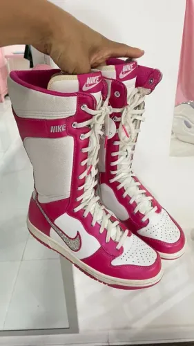 Tênis Cano Longo Nike Feminino Rosa