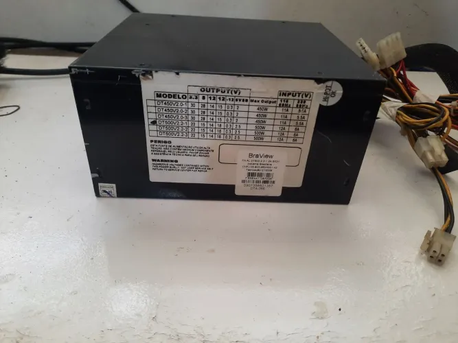 Fonte real braview dt 500 24 pinos 500w