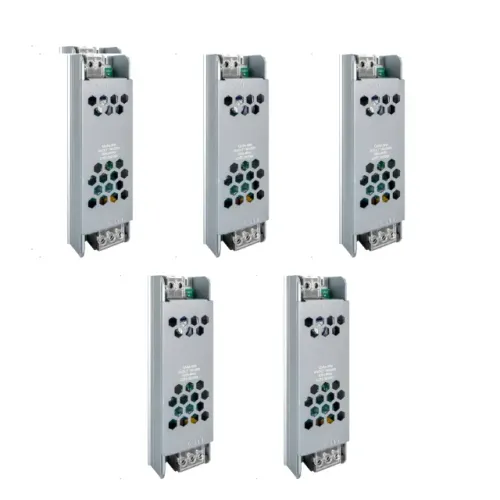 promoção : Kit 5 x Fontes Chaveada 60w 5a 12v Bivolt Slim Perfil Colmeia