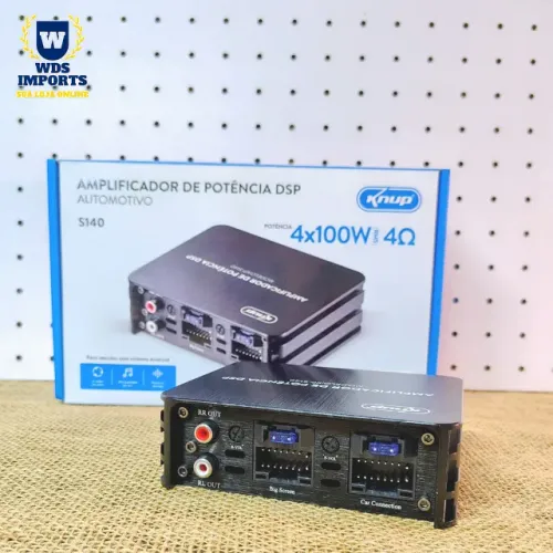Amplificador Modulo Potência Dsp 400w Rms Automotivo 4 Canais