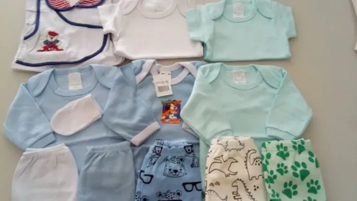 Kit com 12 peças para bebe Tam RN