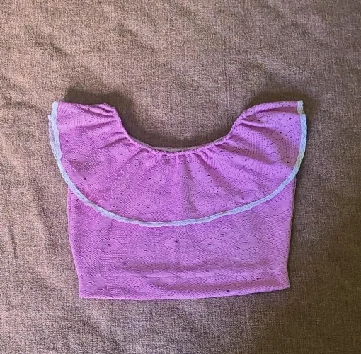 Blusa de renda infantil feminina