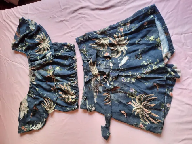 Conjunto short saia e cropped tam p