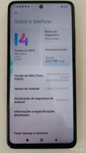 Smartphone POCO X3 NFC 128Gb
