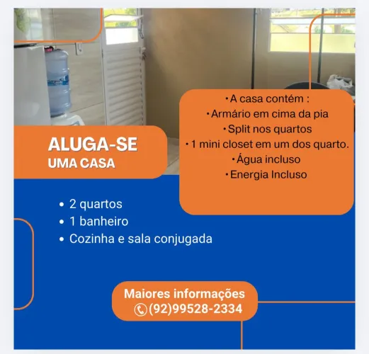 Aluga-se uma casa na Compensa 2