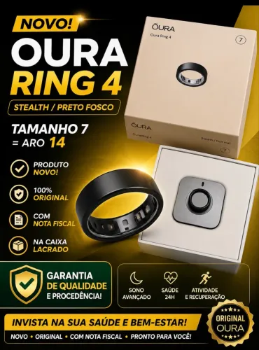 Vendo Oura Ring 4 - Novo, na caixa