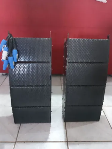 Sistema de som profissional mid-ranger com auto falantes de 4 polegadas passivo