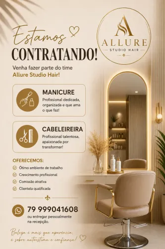 Estamos contratando Manicure 