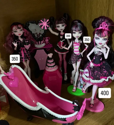Lote draculaura g1 monster high ever after Cleo de Nile