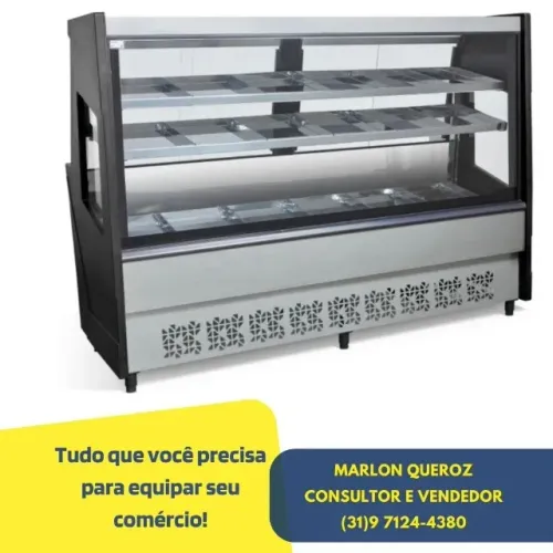 Balcão Avícola 2M Preto Polar
