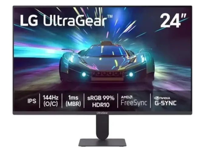 LG UltraGear Monitor Gamer 24" IPS 144Hz (O/C) 1ms (MBR) Full HD (1920x1080)