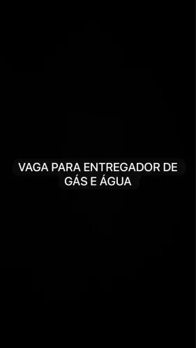 ENTREGADOR GÁS E ÁGUA