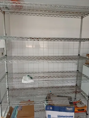 Estante reforçada para estoque com 6 prateleiras 